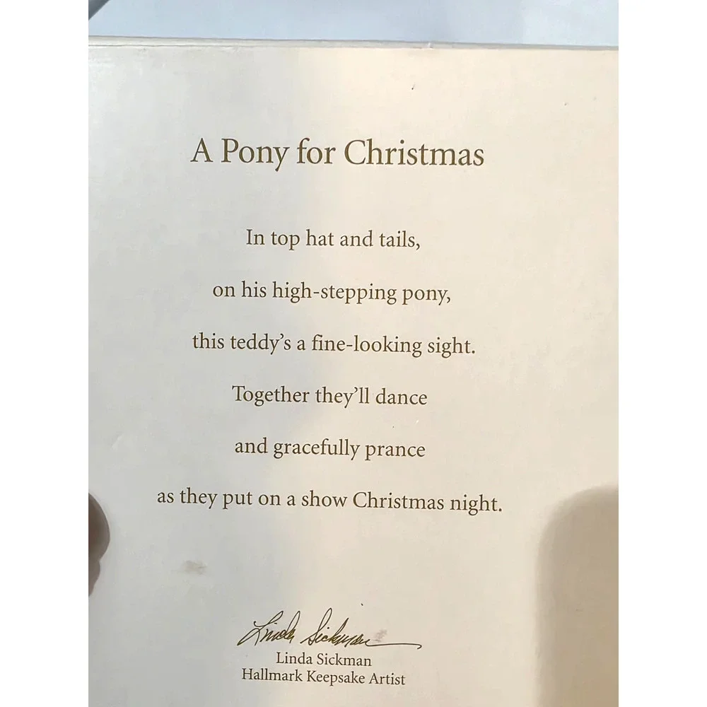 A Pony for Christmas Hallmark Ornament 2008 11th in the Series